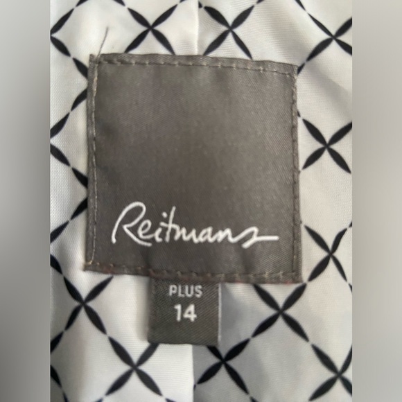 Reitmans Black Moto Faux Leather, Vegan, Pleather, Jacket Woman’s Sz 14 - Picture 6 of 10